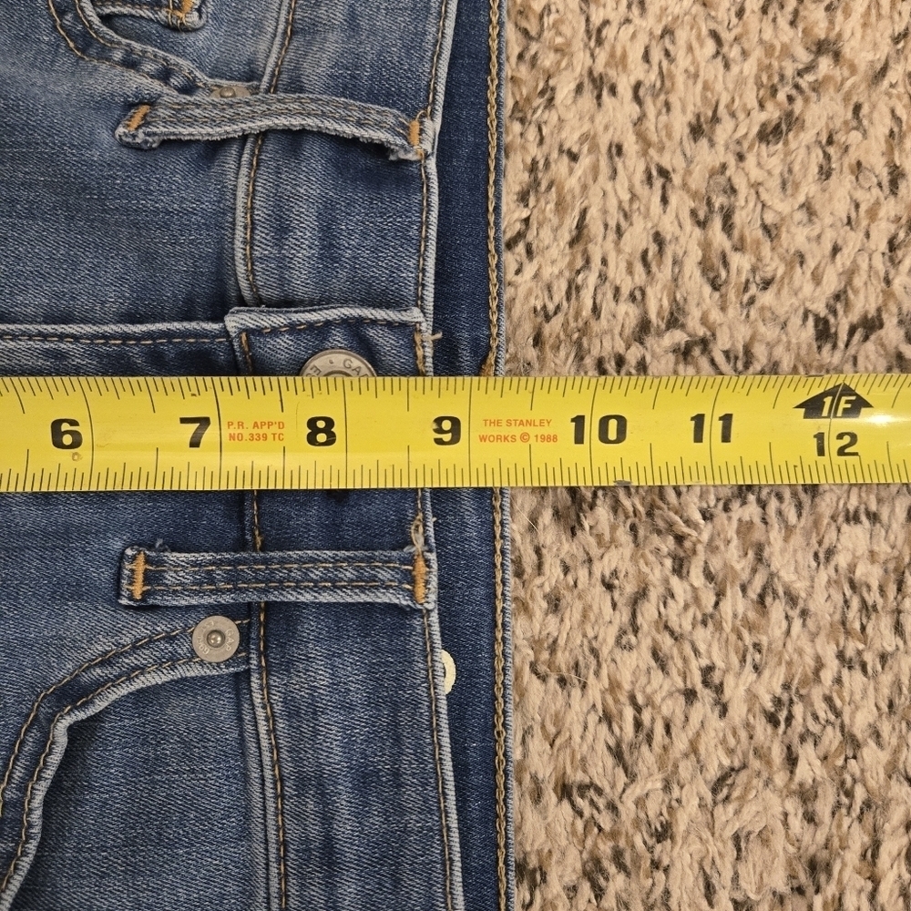 GAP Mid Rise Size 26R Straight Leg Jeans Light Blue Wash With Flex Waist - Picture 6 of 11